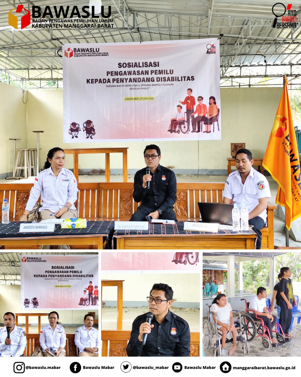 Sosialisasi Pengawasan Pemilu Kepada Penyandang Disabilitas 