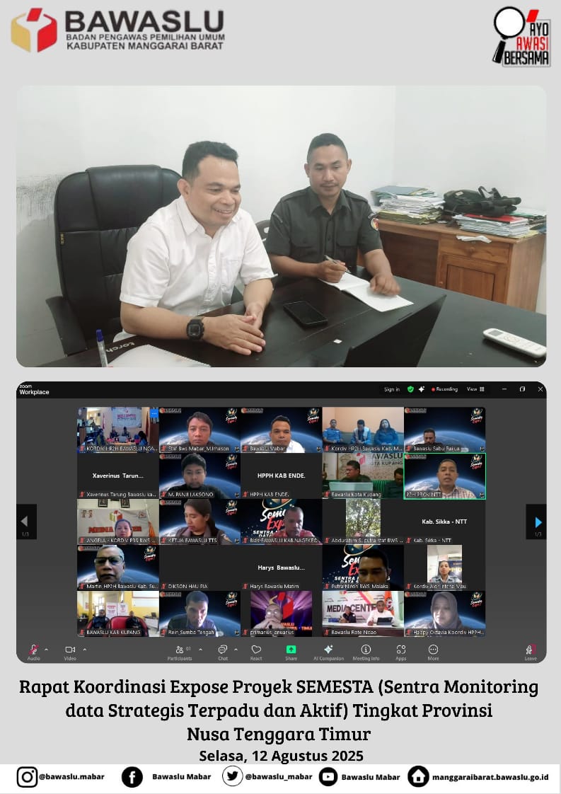 Rapat Koordinasi Exposé Proyek SEMESTA Tingkat Provinsi Nusa Tenggara Timur 
