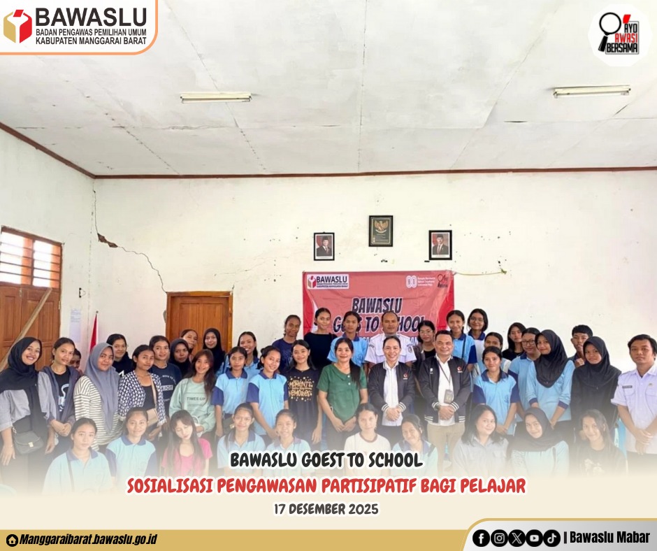 Perkuat Demokrasi Sejak Dini, Bawaslu Mabar Gandeng SMAN 1 Komodo