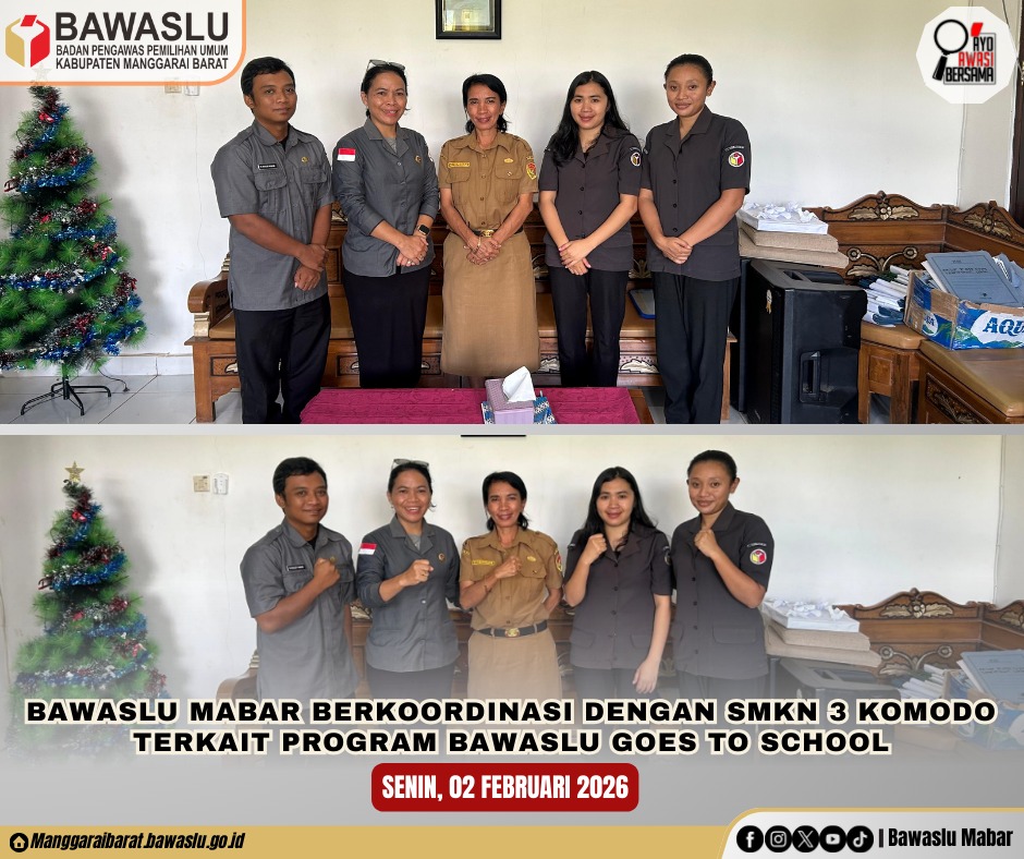 Bawaslu Manggarai Barat Jajaki Kerja Sama dengan SMKN 3 Komodo Perkuat Literasi Kepemiluan