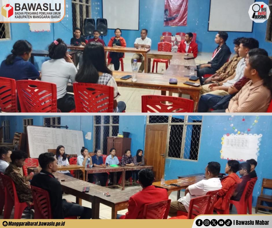 Ketua Bawaslu Manggarai Barat Sambangi GMNI, Perkuat Konsolidasi Demokrasi