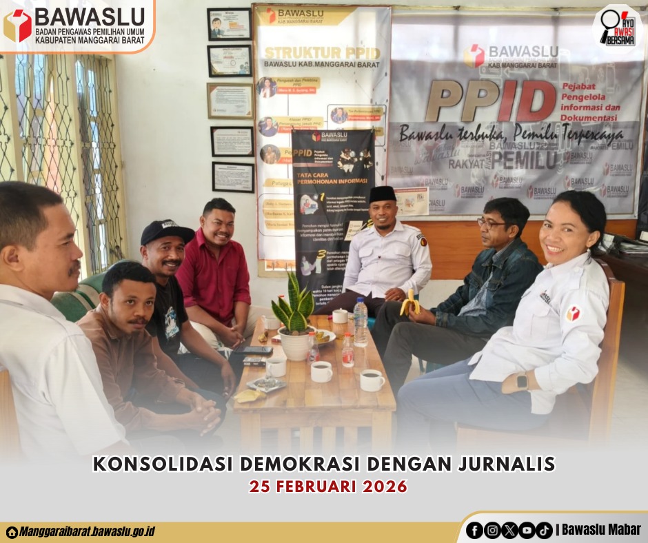 Bawaslu Mabar Perkuat Sinergi dengan Jurnalis Awasi Demokrasi