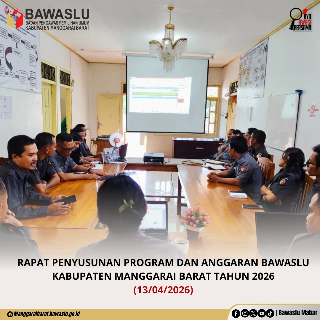 Bawaslu Manggarai Barat Gelar Rapat Penyusunan Program dan Anggaran, Dorong Inovasi Pengawasan di Masa Non-Tahapan