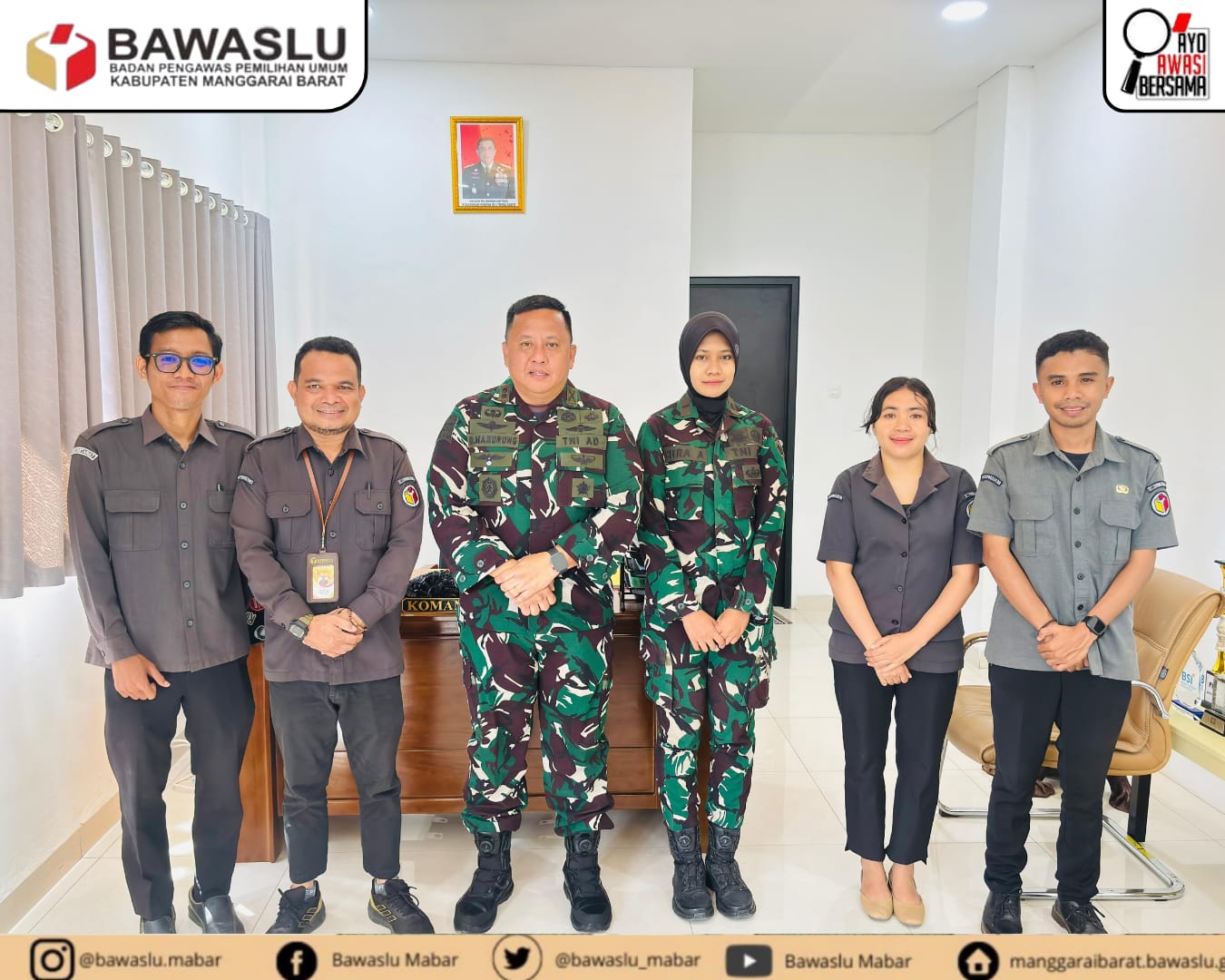 Bawaslu Manggarai Barat Koordinasi dengan TNI-Polri demi Data Pemilih yang Akurat dan Mutakhir