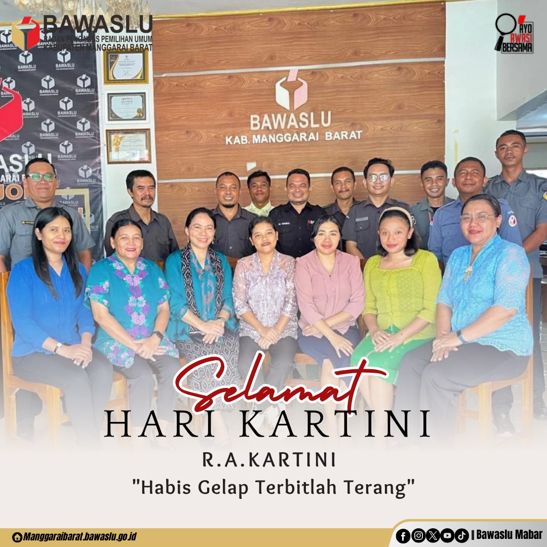Pesan Kartini dari Ketua Bawaslu Manggarai Barat: Perempuan Hebat, Demokrasi Kuat