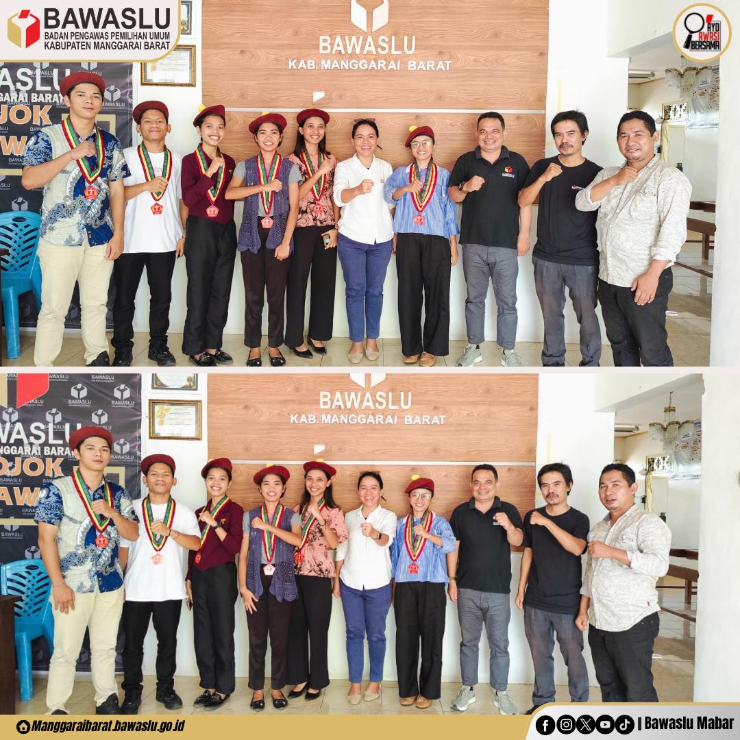 Perkuat Kolaborasi Demokrasi, Bawaslu Manggarai Barat Sambut Kunjungan PMKRI Labuan Bajo