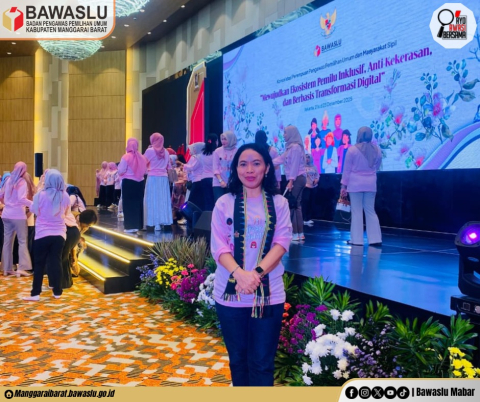 Hadiri Konsolidasi Nasional Perempuan Pengawas Pemilu 2025, Ketua Bawaslu Manggarai Barat Tegaskan Komitmen Pemilu Inklusif