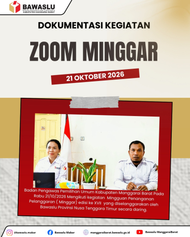 Bawaslu Mabar Ikuti MINGGAR Edisi XVII, Perkuat Pengawasan Pemungutan dan Penghitungan Suara