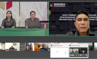 Rapat Pengelolaan dan Pelayanan Data dan Informasi Tingkat Bawaslu NTT