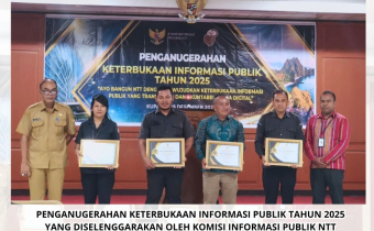 Bawaslu Mabar Raih Penghargaan Pada Penganugerahan Keterbukaan Informasi Publik Se-Provinsi NTT Tahun 2025