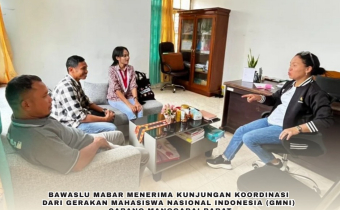 Bawaslu Manggarai Barat Terima Kunjungan GMNI, Bahas Kolaborasi Penguatan Demokrasi