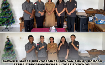 Bawaslu Manggarai Barat Jajaki Kerja Sama dengan SMKN 3 Komodo Perkuat Literasi Kepemiluan