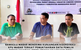 Bawaslu Terima Kunjungan KPU Bahas Pemutakhiran Data Pemilih Berkelanjutan Triwulan I Tahun 2026