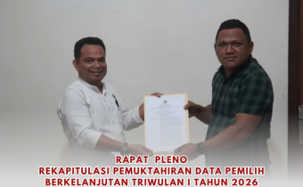 Perkuat Akurasi Data Pemilih, Bawaslu Manggarai Barat Hadiri Pleno PDPB Triwulan I 2026 Di KPU Manggarai Barat