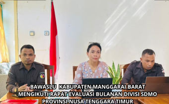 Perkuat Koordinasi Internal, Bawaslu Manggarai Barat Ikuti Rapat SDMO Tingkat Provinsi