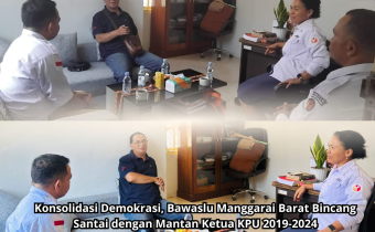 Perkuat Konsolidasi Demokrasi, Bawaslu Manggarai Barat Terima Silaturahmi Mantan Ketua KPUD