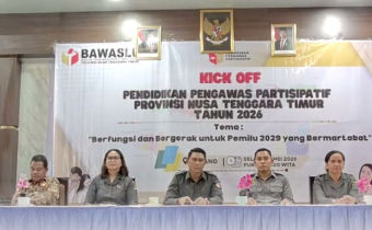 Kick Off P2P 2026 Bawaslu Manggarai Barat Perkuat Partisipasi Publik untuk Kawal Pemilu 2029 