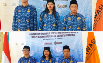 Teguhkan Komitmen Pengabdian, Tiga Aparatur Bawaslu Manggarai Barat Resmi Dilantik sebagai PNS