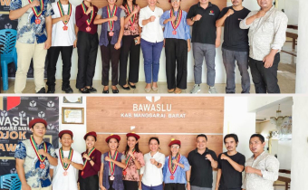 Perkuat Kolaborasi Demokrasi, Bawaslu Manggarai Barat Sambut Kunjungan PMKRI Labuan Bajo