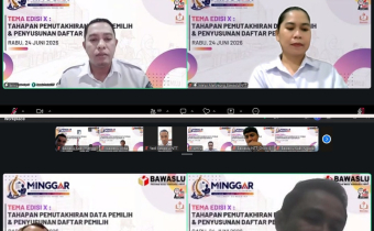 Melalui MINGGAR Edisi X, Bawaslu Manggarai Barat Optimalkan Pengawasan Hak Pilih Warga