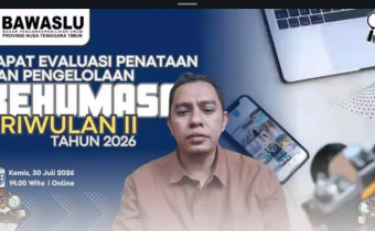 Evaluasi Kehumasan Triwulan II, Bawaslu NTT Dorong Penguatan Kualitas Publikasi dan Informasi Publik