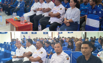 Rawat Komunikasi Demokrasi, Bawaslu Mabar Hadiri Rakeda Dan Pelantikan DPC PAN